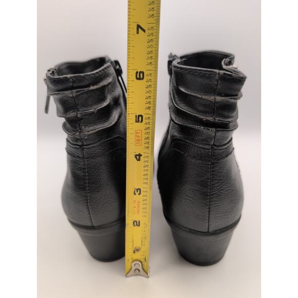 Earth Origins | Rosemond Ruched Boots |Size 8.5M, Zipper One Side & Faux Leather - Picture 5 of 9